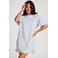 Hunkemöller nachthemd - blauw/wit