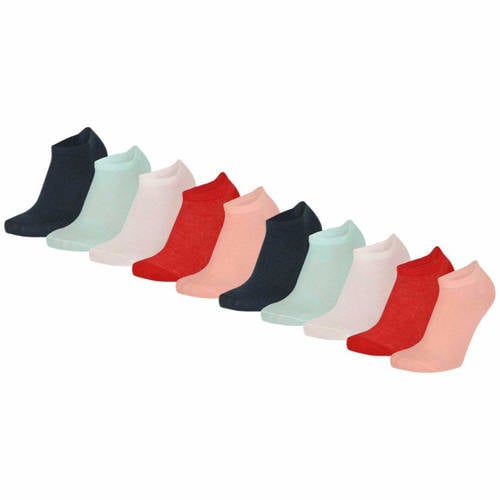 Morethansocks Sneakersokken Basic Unisex 10-Pak – Multi color