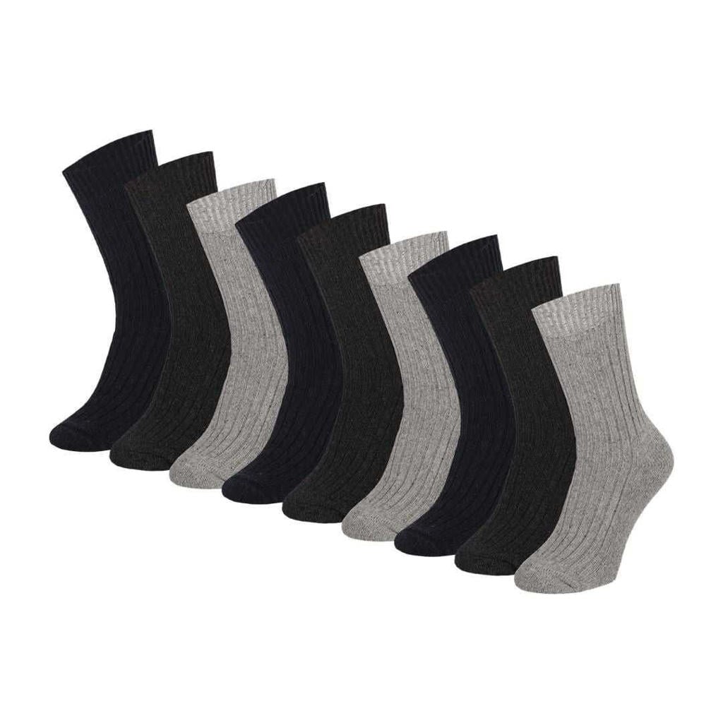 Morethansocks Wersokken - Badstof zool - 9-Pak