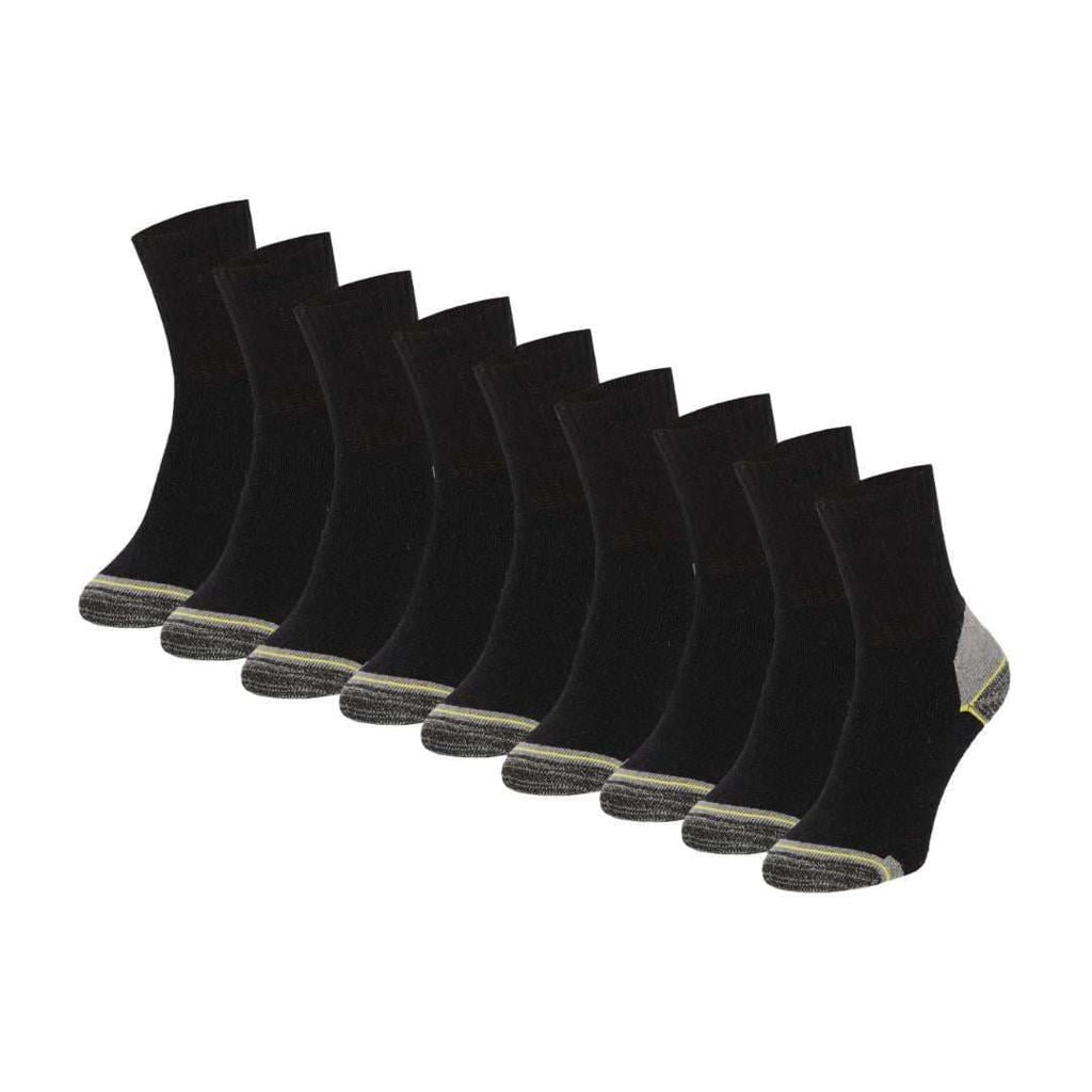 Morethansocks Werksokken - Badstof zool - 9-Pak