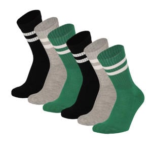 Sokken - Unisex - Multi groen - 6-Pack