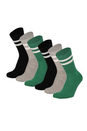 Sokken - Unisex - Multi groen - 6-Pack