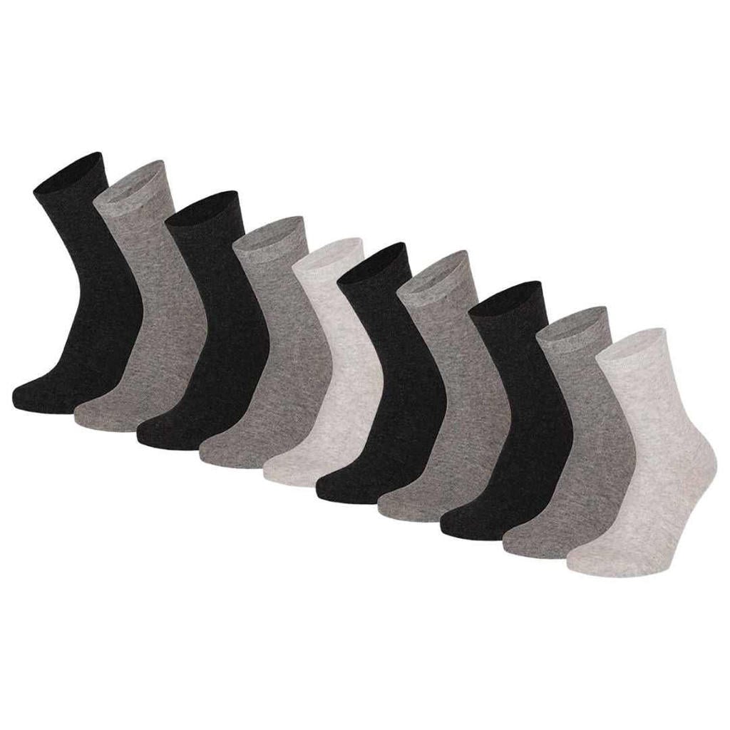 Morethansocks Kindersokken - Basic - Unisex - 10-Pak