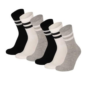 Sokken - Unisex - Multi zwart - 6-Pack