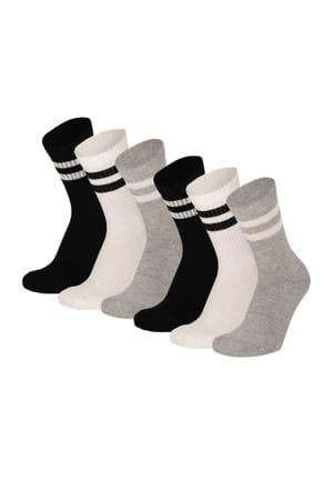Sokken - Unisex - Multi zwart - 6-Pack