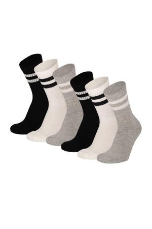 Sokken - Unisex - Multi zwart - 6-Pack