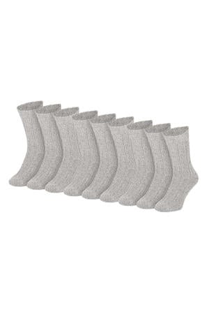 Grof gebreide werksokken - 9-Pak