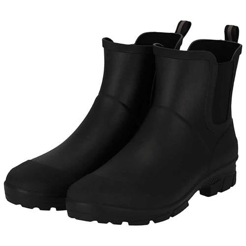 XQ Chelsea regenlaarzen 100% Rubber – Zwart