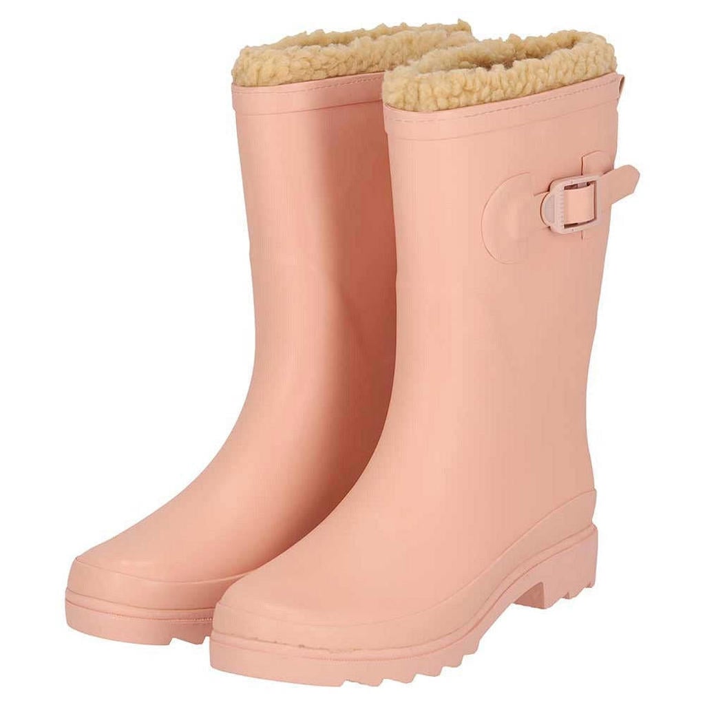 Morethansocks Regenlaarzen Dames - Fake Fur - 100% Rubber