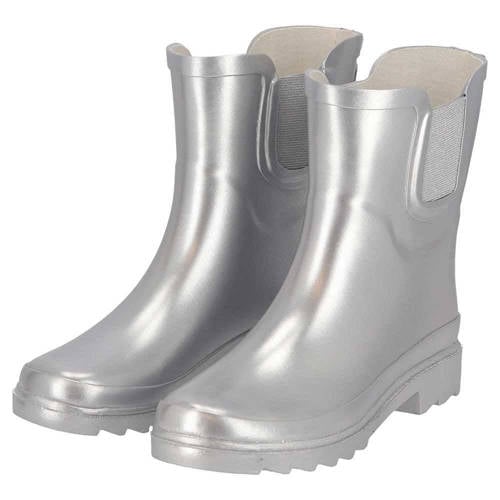 XQ Chelsea regenlaarzen Metallic – Zilver