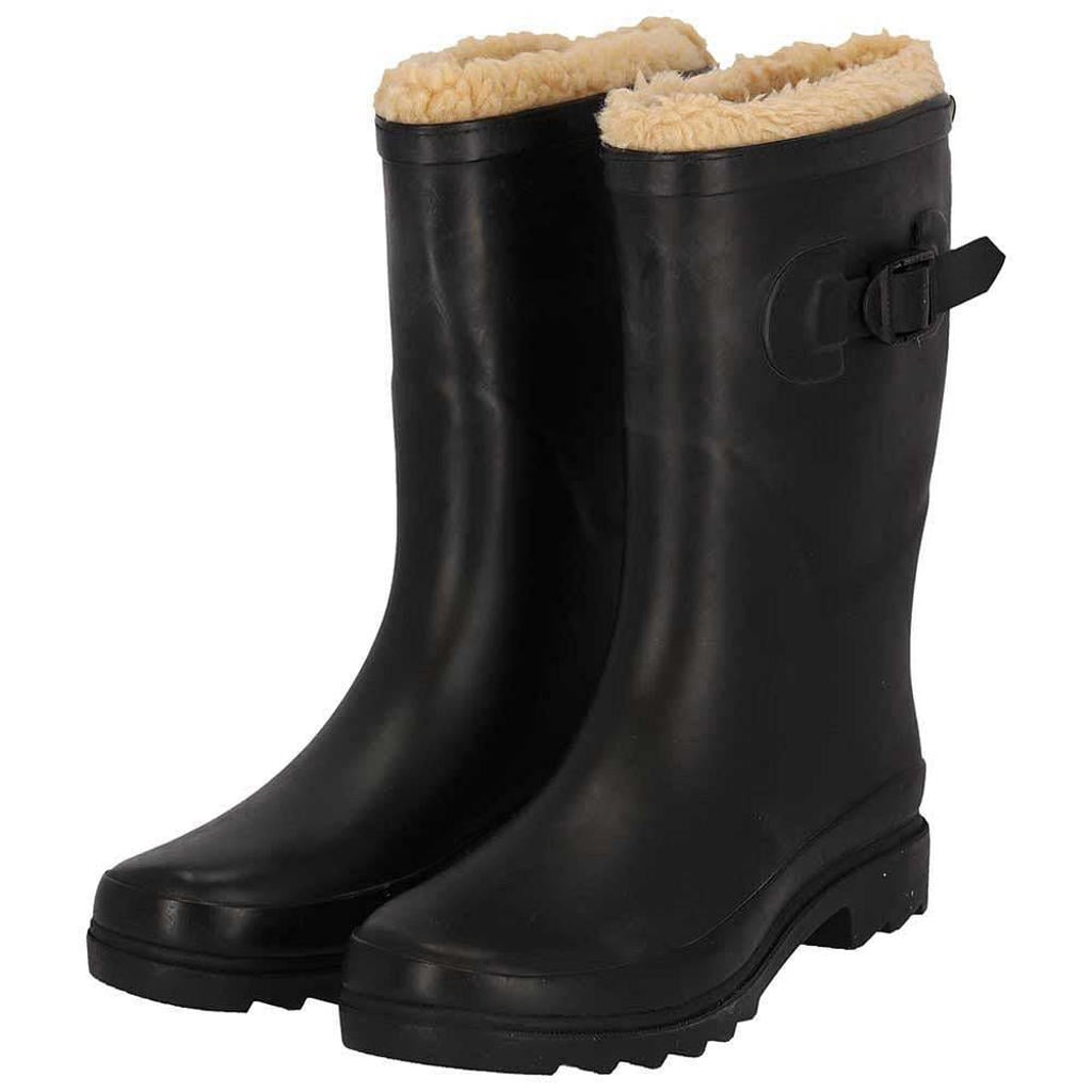 Morethansocks Regenlaarzen Dames - Fake Fur - 100% Rubber