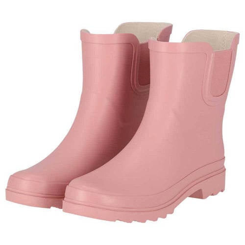 XQ Regenlaarzen Dames Chelsea 100% Rubber – Roze