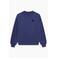 The New Society sweater met logo - donkerblauw