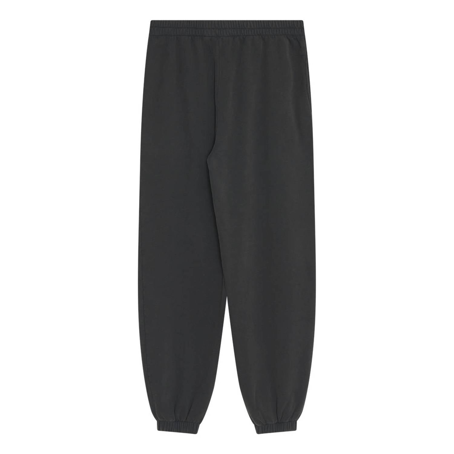 The New Society loose fit broek met logo donkerblauw