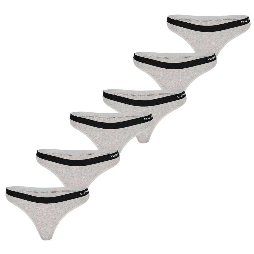 Morethansocks Bamboe string dames - 6-Pack