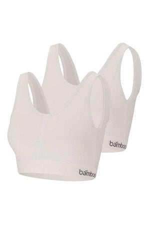 Bamboe Bh dames - Zonder beugel - 2-Pack