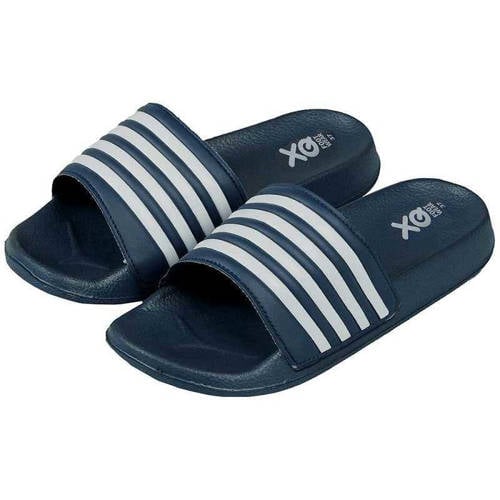 XQ Slippers Dames Stripes – Navy
