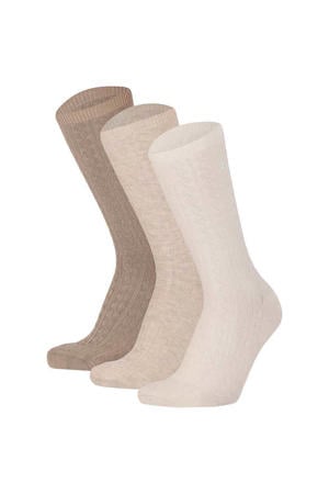 Bamboe sokken - Kabelstructuur - 6-Pack