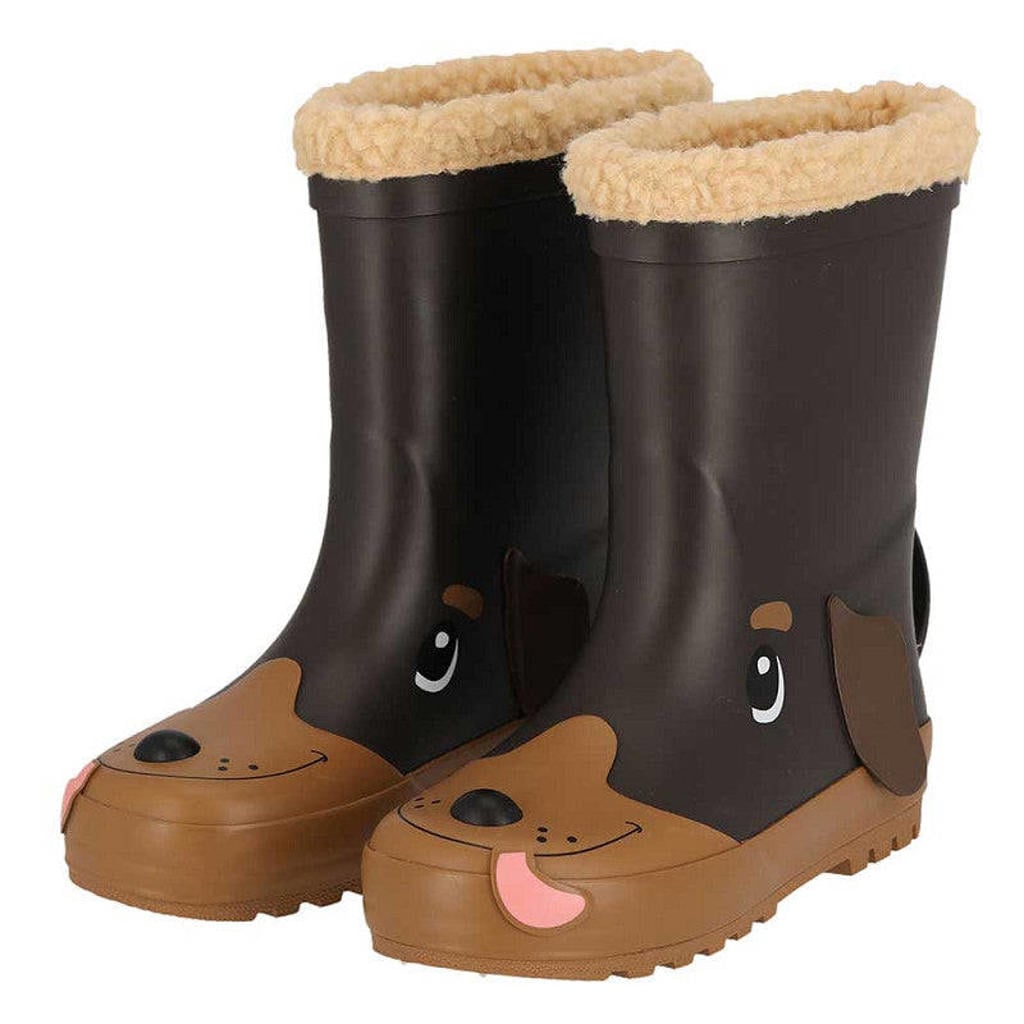 XQ Regenlaarzen dierendesign kids - Fur voering