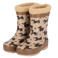 XQ Regenlaarzen dierenprint kids - Fake fur voering