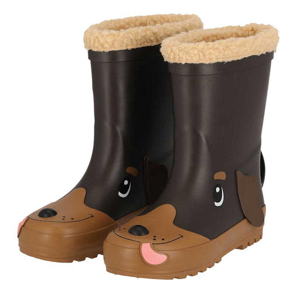 XQ Regenlaarzen dierendesign kids - Fur voering
