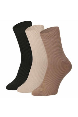 Bamboe sokken - 2 x 2 rib - 6-Pack