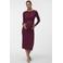 MAMALICIOUS zwangerschaps maxi jurk - donkerrood