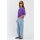 Spooq the label sweater met logo - paars