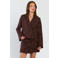 Spooq the label cropped blazer - donkerbruin