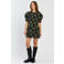 Spooq the label gebloemde mini jurk - zwart/groen