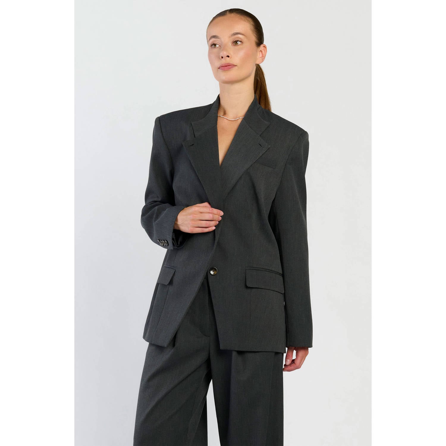 Spooq the label oversized blazer grijs