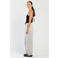 Spooq the label high waist loose fit broek - lichtgrijs