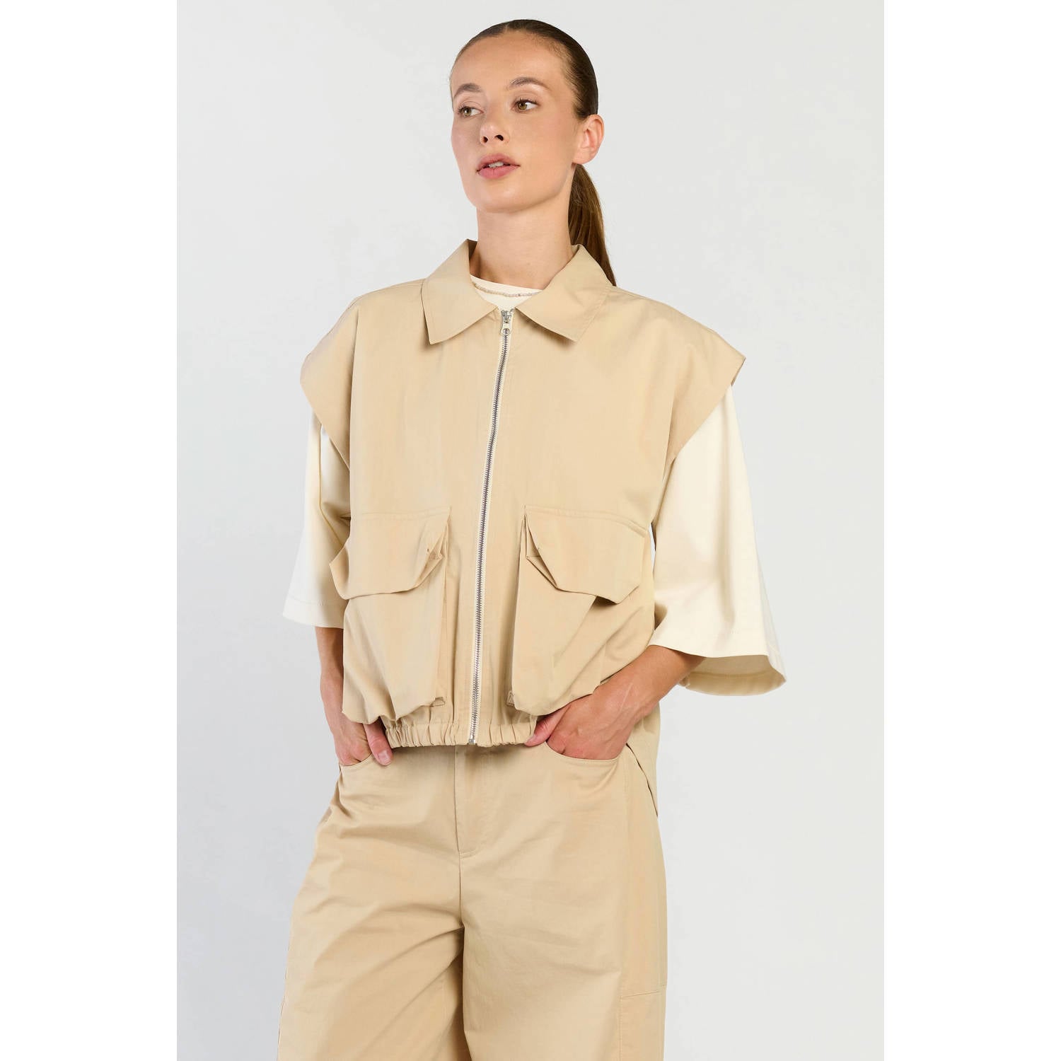 Spooq the label gilet beige