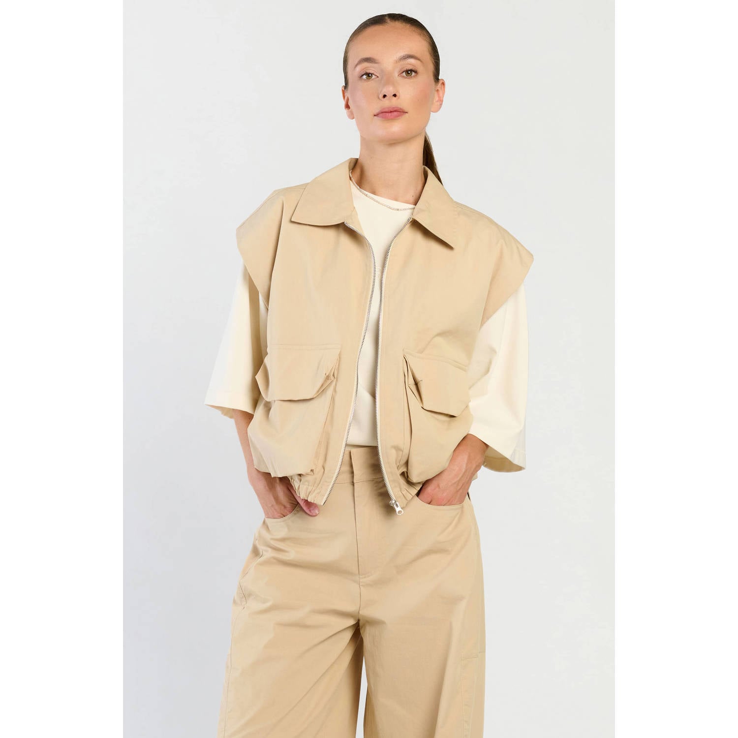 Spooq the label gilet beige