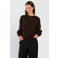 Spooq the label katoenen sweater met backprint - donkerbruin