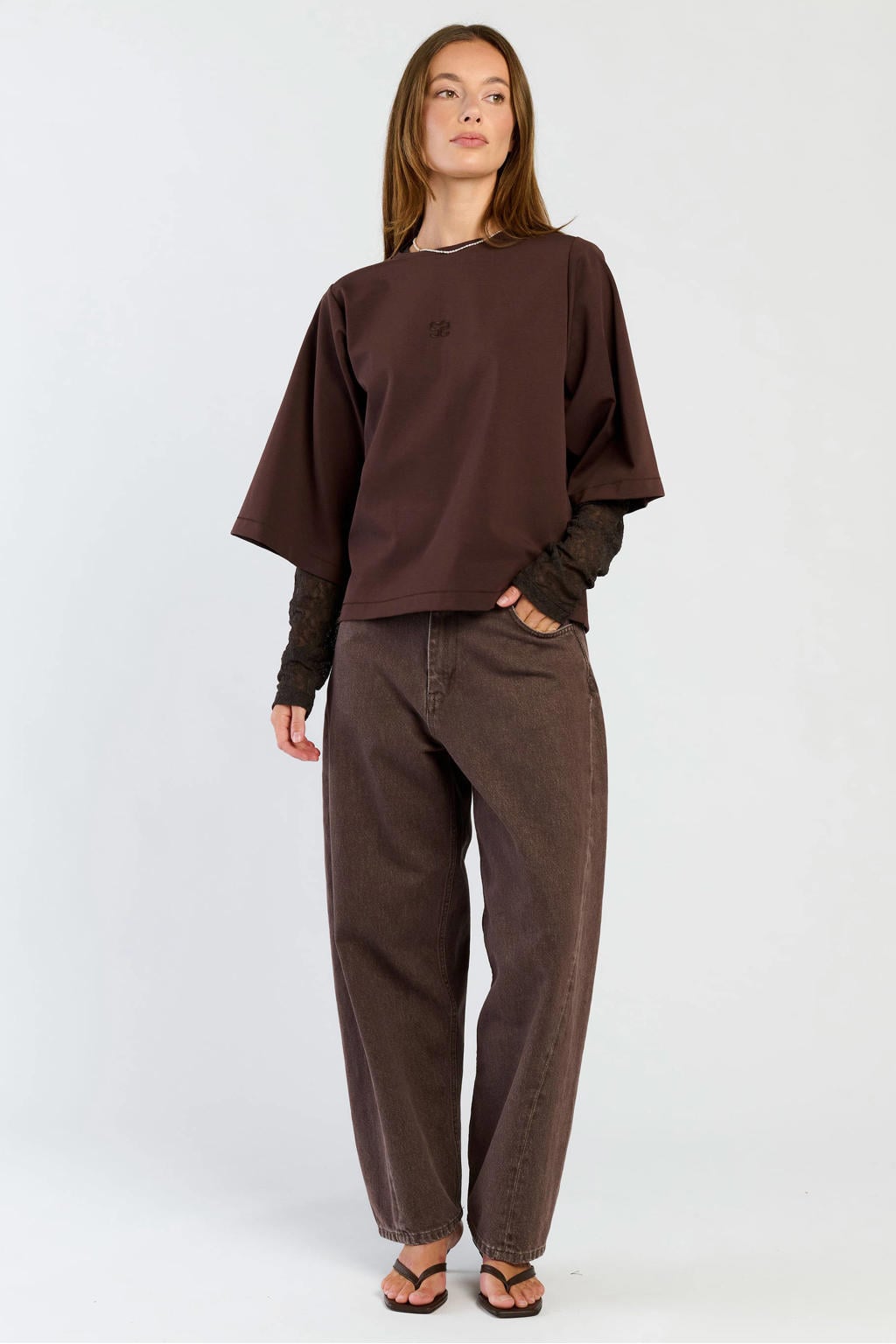 Spooq the label T-shirt - bruin