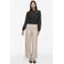 VILA kanten semi-transparante blouse - zwart