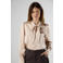 LabeL DOT acetaat blouse - champagne
