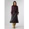 LabeL DOT imitatieleren midi rok - donkerbruin