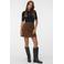 VERO MODA corduroy mini rok - bruin
