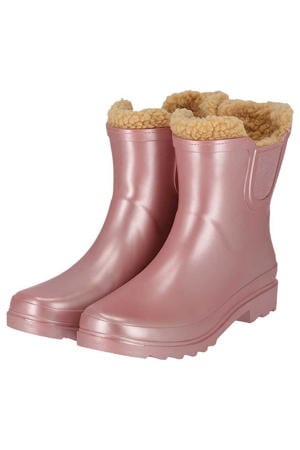 Chelsea regenlaarzen dames - Fake fur voering