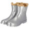 XQ Chelsea regenlaarzen dames - Fake fur voering