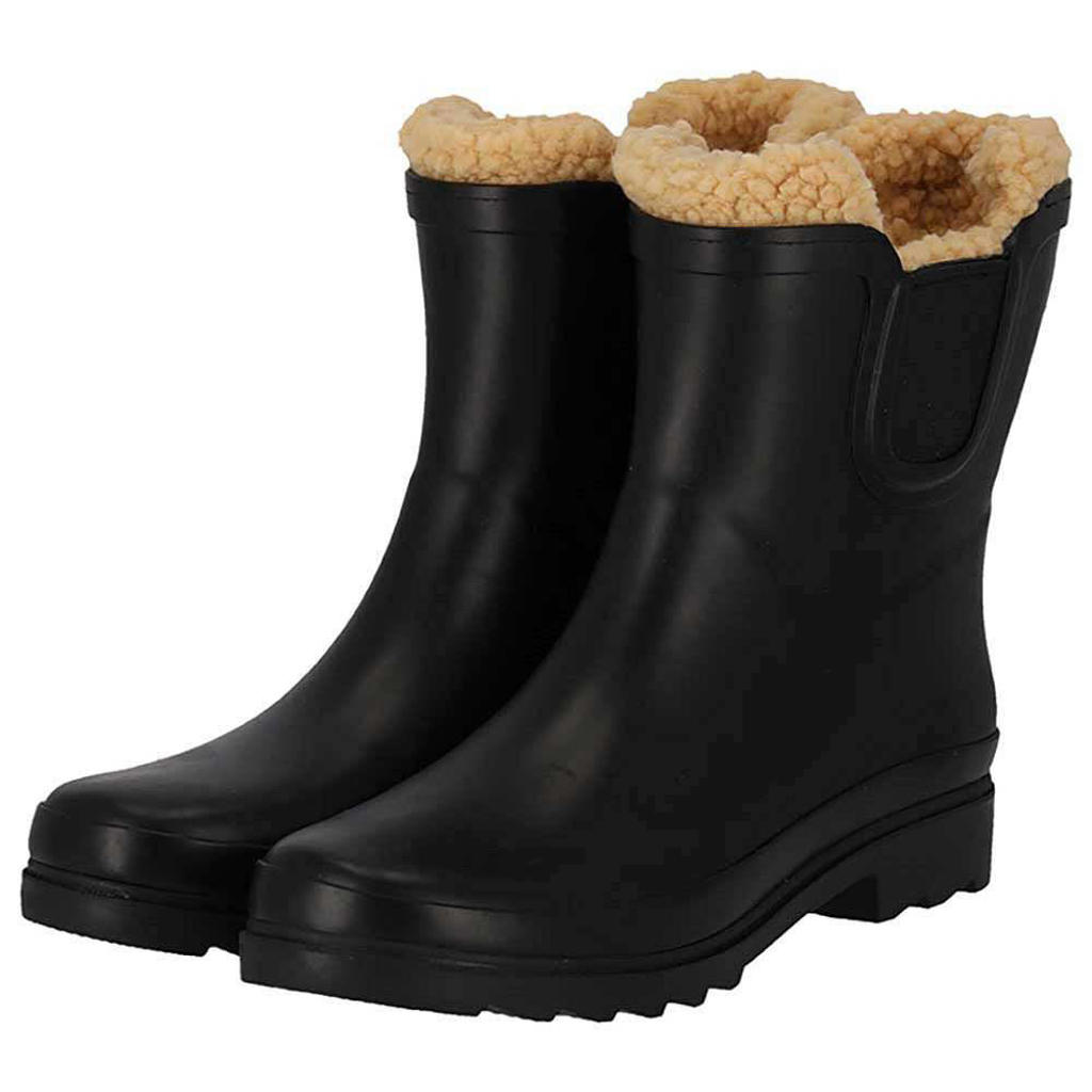 XQ Chelsea regenlaarzen dames - Fake fur voering