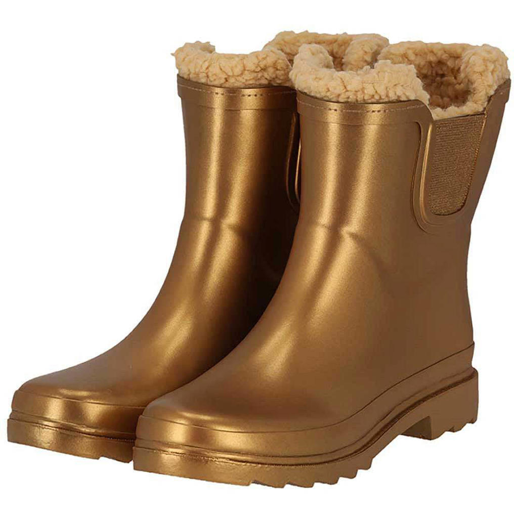 XQ Chelsea regenlaarzen dames - Fake fur voering