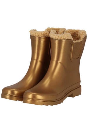 Chelsea regenlaarzen dames - Fake fur voering