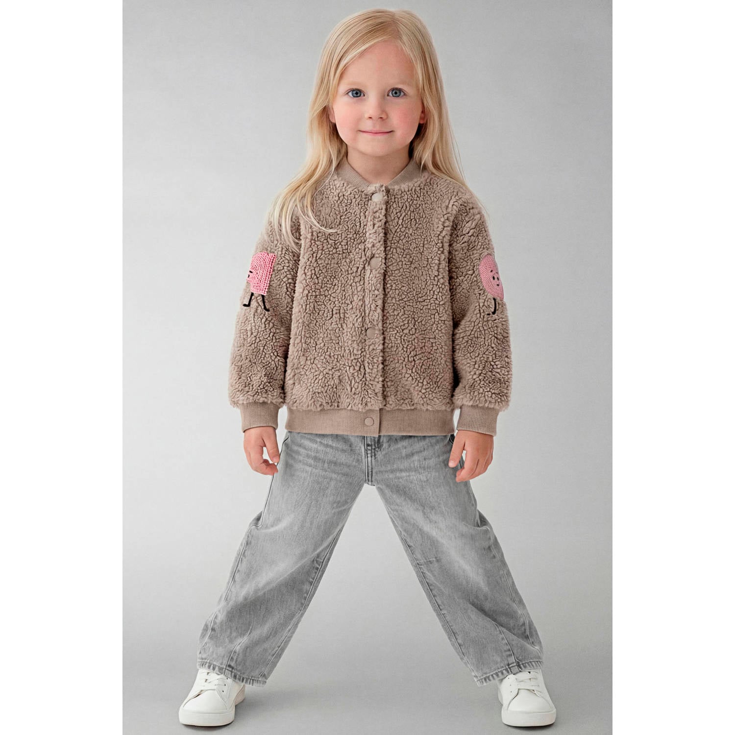 NAME IT MINI teddy baseballjack beige
