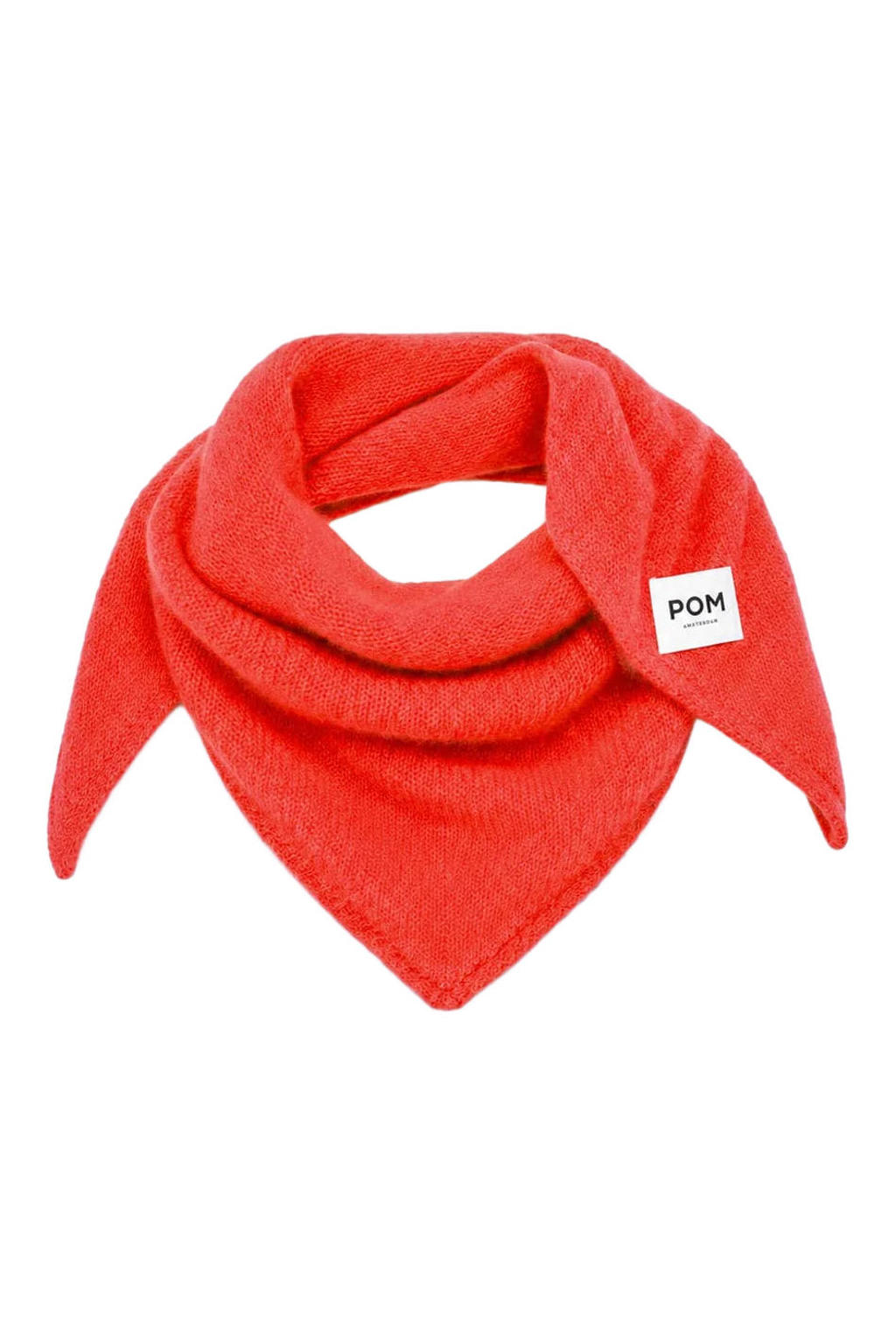 POM Amsterdam triangle scarf Elly rood