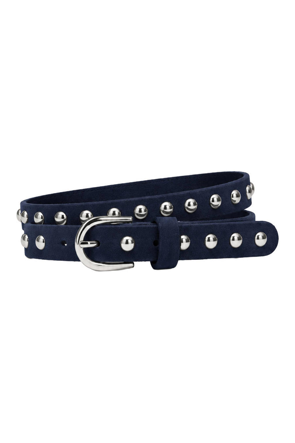POM Amsterdam suede riem Ruth donkerblauw