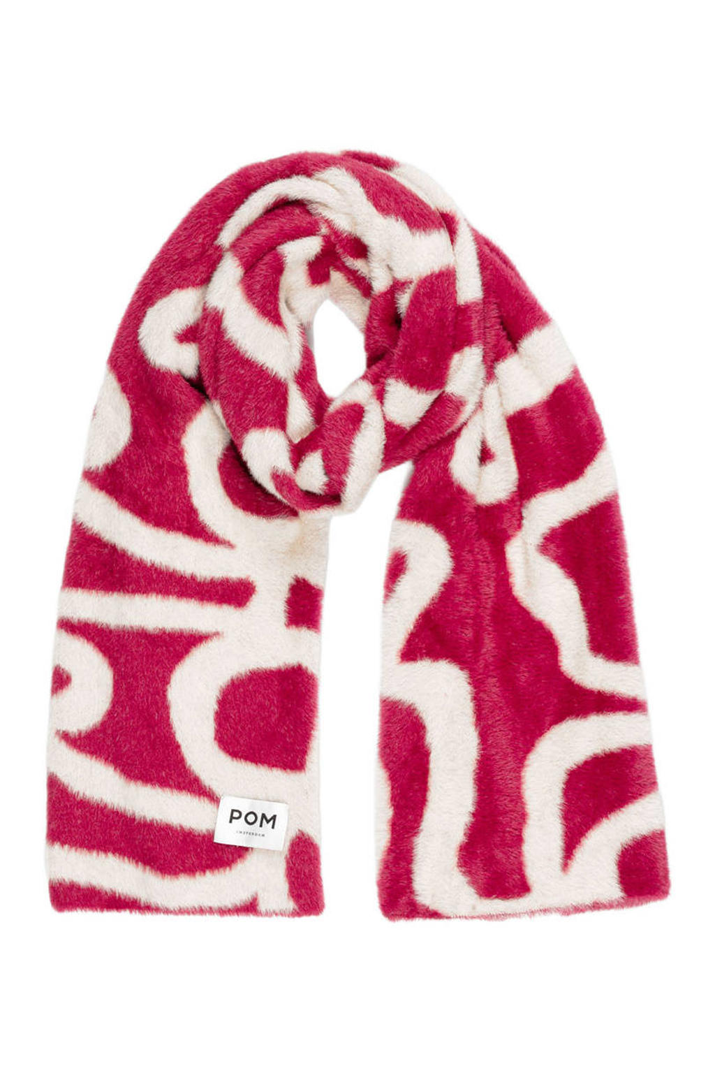 POM Amsterdam sjaal Lou Bow bordeauxrood