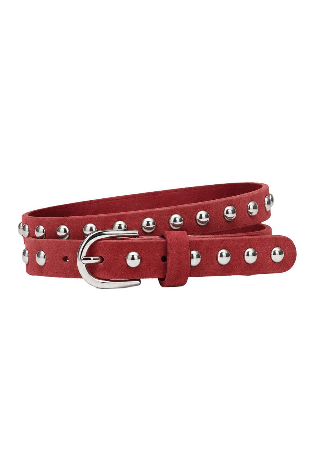 POM Amsterdam suède riem Ruth bordeauxrood